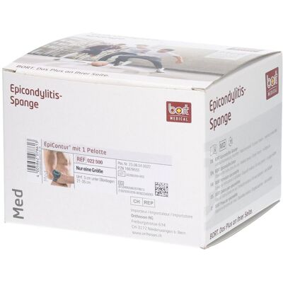 Bort EpiContur Ellenbogenbandage gegen Epicondylitis mit 1 Polster, Einheitsgröße 1 ct Bort EpiContur Ellenbogenbandage gegen Epicondylitis mit 1 Polster, Einheitsgröße 1 ct