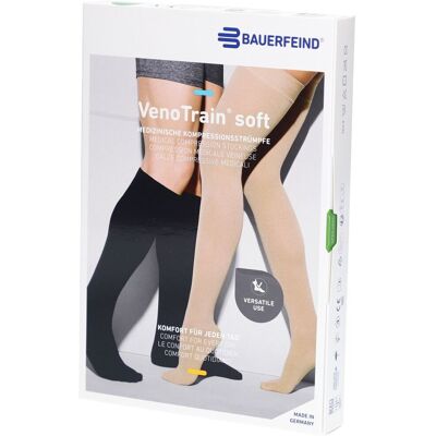 Bauerfeind VenoTrain Soft Strumpf schwarz - Medizinische Kompressionsstrümpfe - AD Ccl2 Größe XL normal/lang Fuß geschlossen 1 ct Bauerfeind VenoTrain Soft Strumpf schwarz - Medizinische Kompressionsstrümpfe - AD Ccl2 Größe XL normal/lang Fuß geschlossen 1 ct