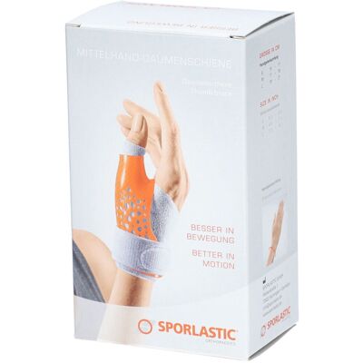 Sporlastic Sporlastic Metakarpal Daumenschiene Größe M (17 - 19 cm) Links - Chair 1 ct Sporlastic Sporlastic Metakarpal Daumenschiene Größe M (17 - 19 cm) Links - Chair 1 ct