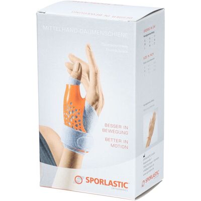 Sporlastic Mittelhand-Daumenschiene rechts beige Gr. S (15–17 cm) 1 ct Sporlastic Mittelhand-Daumenschiene rechts beige Gr. S (15–17 cm) 1 ct