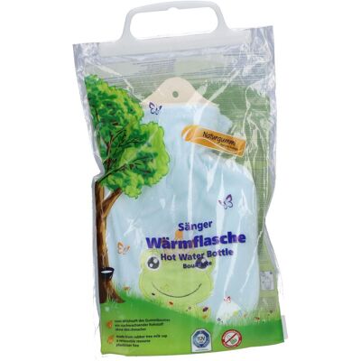Sänger 0,8 Liter Wärmflasche mit Velourbezug 'Froschkönig' 1 ct Sänger 0,8 Liter Wärmflasche mit Velourbezug 'Froschkönig' 1 ct