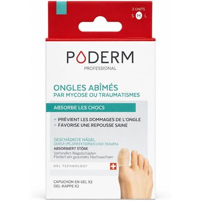 Poderm Kappen Gel mit Teebaum beschädigte Nägel Pilze/Traumata - Größe M 2 ct Poderm Kappen Gel mit Teebaum beschädigte Nägel Pilze/Traumata - Größe M 2 ct
