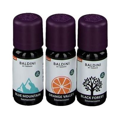 Baldini BY Taoasis Saunaessenzen 3er Kennenlernset 30 ml Baldini BY Taoasis Saunaessenzen 3er Kennenlernset 30 ml