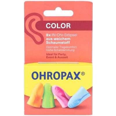 Ohropax® Color Schaumstoff In-Ohr Stöpsel 8 ct Ohropax® Color Schaumstoff In-Ohr Stöpsel 8 ct