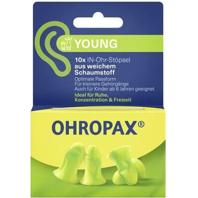 Ohropax® Young Schaumstoff In-Ohr Stöpsel 10 ct Ohropax® Young Schaumstoff In-Ohr Stöpsel 10 ct