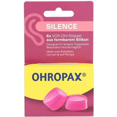 Ohropax Silence Ohrstöpsel – Komfort und Ruhe in jeder Situation 6 ct Ohropax Silence Ohrstöpsel – Komfort und Ruhe in jeder Situation 6 ct