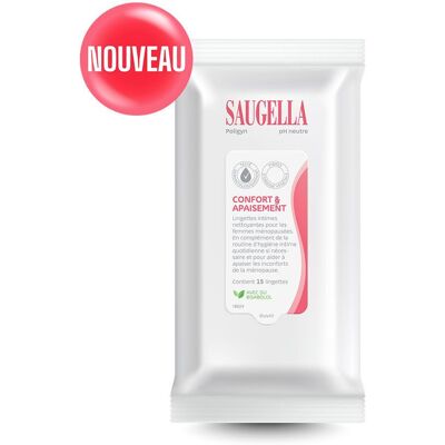 Saugella - Poligyn - Lingette Intime Nettoyante - 15 Stück 1 ct Saugella - Poligyn - Lingette Intime Nettoyante - 15 Stück 1 ct