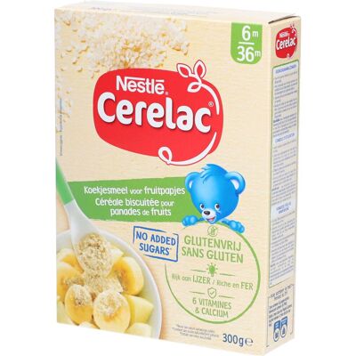 Nestlé® Cerelac® Keksmehl für Fruchtbrei Ab 4/ 6 Monaten 0.3 kg Nestlé® Cerelac® Keksmehl für Fruchtbrei Ab 4/ 6 Monaten 0.3 kg