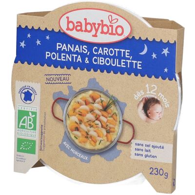 Babybio - Polenta, Karotte & Pastinake - Ab 12 Monaten 230 g Babybio - Polenta, Karotte & Pastinake - Ab 12 Monaten 230 g