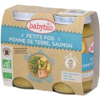 Babybio - Erbsen, Kartoffeln & Lachs - Ab 6 Monaten - Bio 0.4 kg Babybio - Erbsen, Kartoffeln & Lachs - Ab 6 Monaten - Bio 0.4 kg