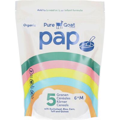 PureGoat Pure Goat Company Papille Bio 5 Cerealien 6+M 200 g PureGoat Pure Goat Company Papille Bio 5 Cerealien 6+M 200 g