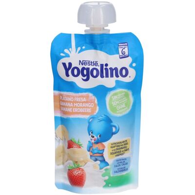 nestleyogolino Nestlé Yogolino Banane Erdbeere, Milch-Quetschbeutel für Babys 100 g nestleyogolino Nestlé Yogolino Banane Erdbeere, Milch-Quetschbeutel für Babys 100 g