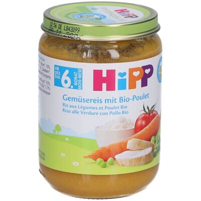 cm_main_brand_1719 HiPP Gemüsereis mit Bio-Poulet ab 6 Monaten 190 g cm_main_brand_1719 HiPP Gemüsereis mit Bio-Poulet ab 6 Monaten 190 g