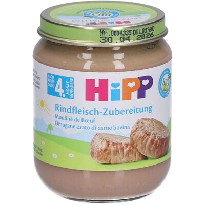 cm_main_brand_1719 HiPP Rindfleisch-Zubereitung ab dem 4. Monat – Bio-Qualität 125 g cm_main_brand_1719 HiPP Rindfleisch-Zubereitung ab dem 4. Monat – Bio-Qualität 125 g