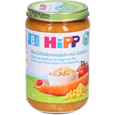 HiPP Bio-Schinkennudeln mit Gemüse, ab 8 Monate 220 g HiPP Bio-Schinkennudeln mit Gemüse, ab 8 Monate 220 g