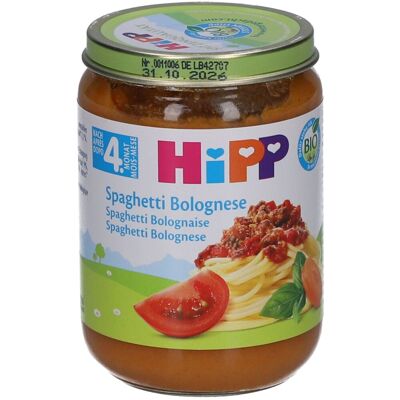 HiPP Spaghetti Bolognese, ab dem 4. Monat 190 g HiPP Spaghetti Bolognese, ab dem 4. Monat 190 g
