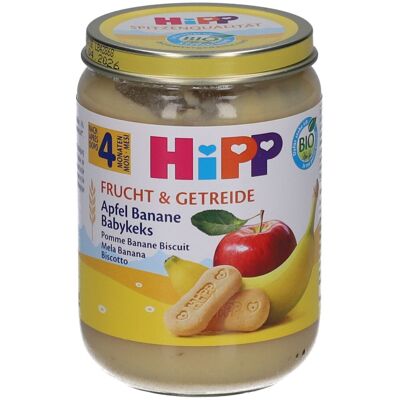 HiPP Frucht & Getreide Apfel Banane Babykeks, ab dem 4. Monat 190 g HiPP Frucht & Getreide Apfel Banane Babykeks, ab dem 4. Monat 190 g