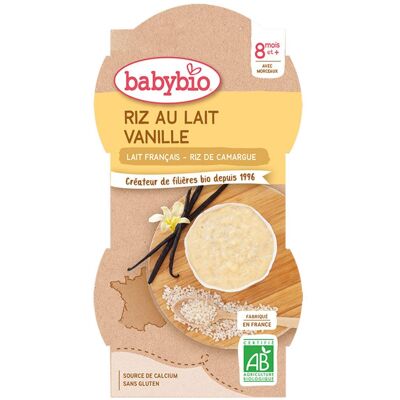 Babybio RIZ AU Lait Vanille ab 8 Monate 200 g Babybio RIZ AU Lait Vanille ab 8 Monate 200 g