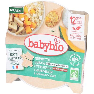 Babybio Quinotto Quinoa Kürbis Champignon & Ziegenkäse 230 g Babybio Quinotto Quinoa Kürbis Champignon & Ziegenkäse 230 g
