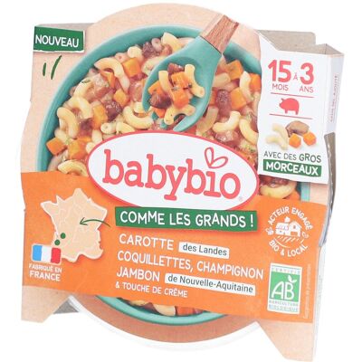 Babybio Karotten Pasta Schinken - Babynahrung Babybio Karotten Pasta Schinken - Babynahrung