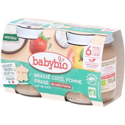 Babybio Brassé Coco Apfel Erdbeere 0.26 kg Babybio Brassé Coco Apfel Erdbeere 0.26 kg