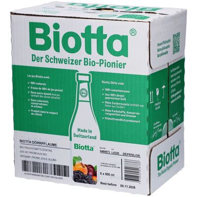 Biotta® Dörrpflaume Bio Fruchtsaftcocktail 3 l Biotta® Dörrpflaume Bio Fruchtsaftcocktail 3 l