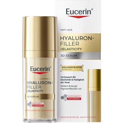 Eucerin® Hyaluron-Filler +Elasticity 3D Serum – Anti-Falten-Serum für reife Haut mit Hyaluronsäure 30 ml Eucerin® Hyaluron-Filler +Elasticity 3D Serum – Anti-Falten-Serum für reife Haut mit Hyaluronsäure 30 ml