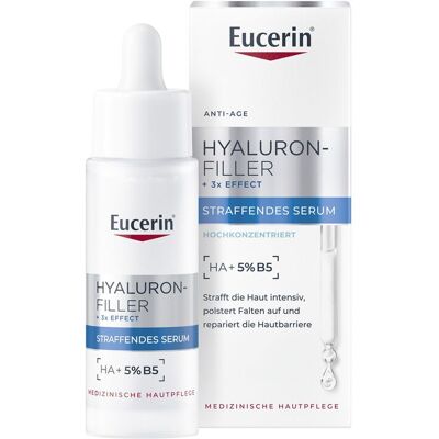 Eucerin® Hyaluron-Filler + 3x Effect Straffendes Serum – Anti-Aging Serum mit ultraleichter Textur, mildert feine Linien und stärkt die Hautbarriere 30 ml Eucerin® Hyaluron-Filler + 3x Effect Straffendes Serum – Anti-Aging Serum mit ultraleichter Textur, mildert feine Linien und stärkt die Hautbarriere 30 ml