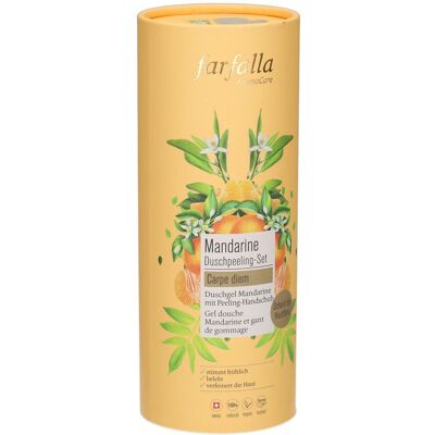 Farfalla Coffret Douche Mandarine - Exfoliant Gel & Gant 1 ct Farfalla Coffret Douche Mandarine - Exfoliant Gel & Gant 1 ct