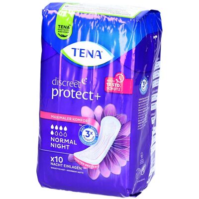Tena Discreet Protect+ Normal Night - Binden bei Blasenschwäche 10 ct Tena Discreet Protect+ Normal Night - Binden bei Blasenschwäche 10 ct