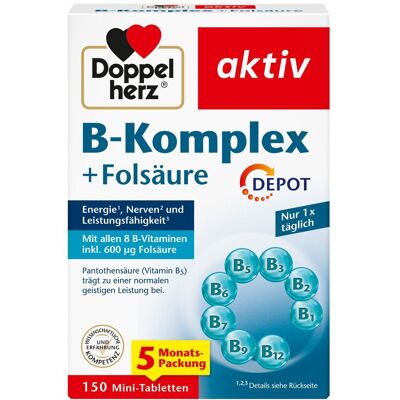 DOPPELHERZ B-Komplex+Folsäure Tabletten - Nahrungsergänzungsmittel DOPPELHERZ B-Komplex+Folsäure Tabletten - Nahrungsergänzungsmittel