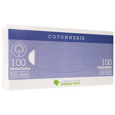 Laboratoire Marque Verte Marque Verte weiße Taschentücher 100 Stk. 100 ct Laboratoire Marque Verte Marque Verte weiße Taschentücher 100 Stk. 100 ct