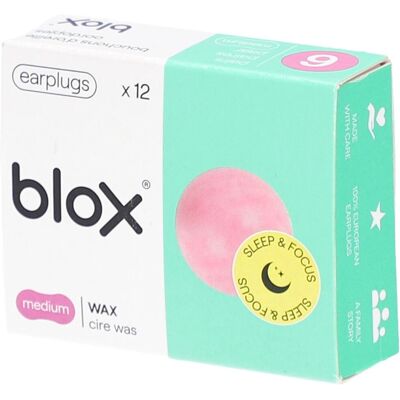 Blox Ohrstöpsel Medium Cire 12 ct Blox Ohrstöpsel Medium Cire 12 ct