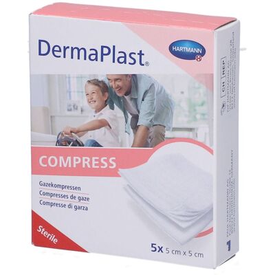 Hartmann Dermaplast® Kompressen 8-fach 5 cm x 5 cm 2 ct Hartmann Dermaplast® Kompressen 8-fach 5 cm x 5 cm 2 ct