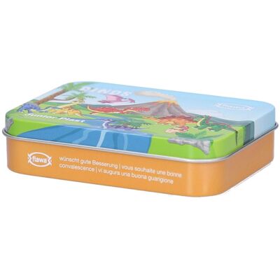 flawa® Junior Plast Kinderpflaster Metalldose Dinosaurier 20 ct flawa® Junior Plast Kinderpflaster Metalldose Dinosaurier 20 ct