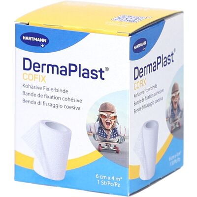 Hartmann DermaPlast Cofix Kohäsives Pflaster 6 cm x 4 m 1 ct Hartmann DermaPlast Cofix Kohäsives Pflaster 6 cm x 4 m 1 ct