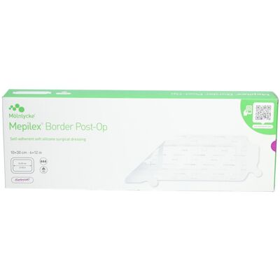 Mölnlycke Mepilex® Border Post-Op - Selbstfixierender, silikonisierter postoperativer Verband 10 x 30 cm 10 ct Mölnlycke Mepilex® Border Post-Op - Selbstfixierender, silikonisierter postoperativer Verband 10 x 30 cm 10 ct