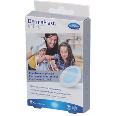 Hartmann DermaPlast® Effect Brandwundenpflaster 43 x 68 mm 8 ct Hartmann DermaPlast® Effect Brandwundenpflaster 43 x 68 mm 8 ct
