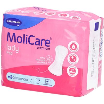 IVF HARTMANN AG MoliCare Premium Lady Pad 1,5 Tropfen 12 ct IVF HARTMANN AG MoliCare Premium Lady Pad 1,5 Tropfen 12 ct