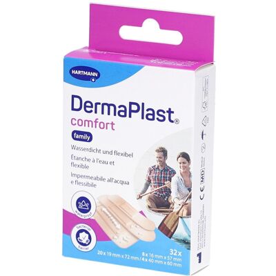 DermaPlast Comfort Family flexible wasserdichte Pflaster 32 ct DermaPlast Comfort Family flexible wasserdichte Pflaster 32 ct