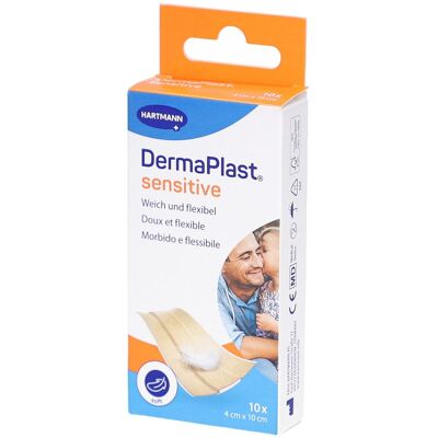 Dermaplast® Sensitive Pflaster 4 cm x 10 cm – Beige 10 ct Dermaplast® Sensitive Pflaster 4 cm x 10 cm – Beige 10 ct