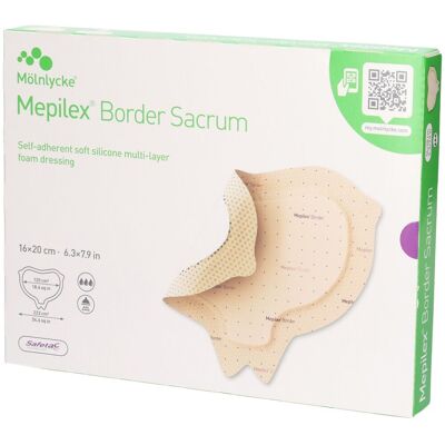 Mepilex Border Sacrum 16x20cm 282060 Box 5 Stk 5 ct Mepilex Border Sacrum 16x20cm 282060 Box 5 Stk 5 ct