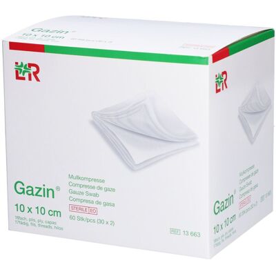 Gazin Mullkompressen 10x10cm 2 ct Gazin Mullkompressen 10x10cm 2 ct