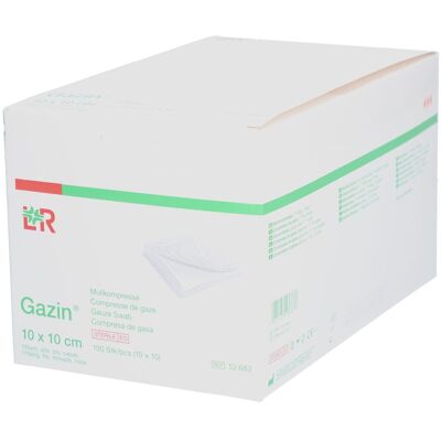 Gazin Mullkompressen 10 x 10 cm 16-fach 10 ct Gazin Mullkompressen 10 x 10 cm 16-fach 10 ct