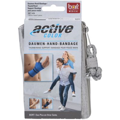 Bort ActiveColor® Daumen-Hand-Bandage Gr. S schwarz 1 ct Bort ActiveColor® Daumen-Hand-Bandage Gr. S schwarz 1 ct