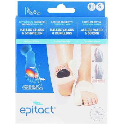 Epitact® Doppelschutz-Bandage S links – Hallux Valgus & Schwielen 1 ct Epitact® Doppelschutz-Bandage S links – Hallux Valgus & Schwielen 1 ct