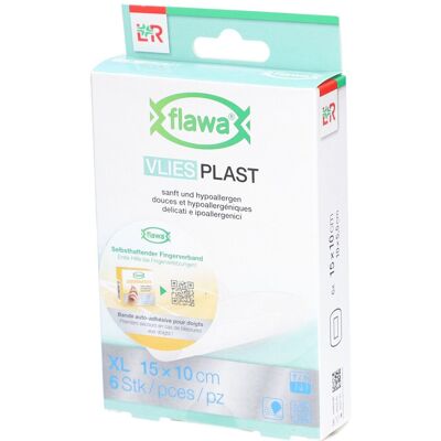 flawa® Vlies Plast Weiches, hypoallergenes Pflaster 10 x 15 cm 6 ct flawa® Vlies Plast Weiches, hypoallergenes Pflaster 10 x 15 cm 6 ct