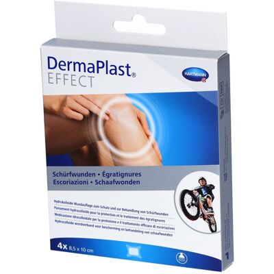 DermaPlast® Effect Schürfwundenpflaster 10 x 8,5 cm 4 ct DermaPlast® Effect Schürfwundenpflaster 10 x 8,5 cm 4 ct