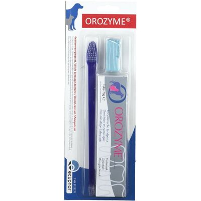 Orozyme Zahnpflegeset für Hunde und Katzen Orozyme Zahnpflegeset für Hunde und Katzen