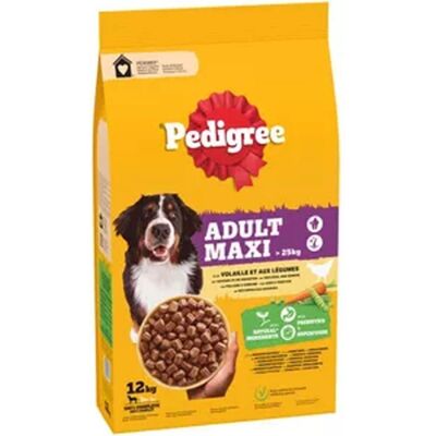 Pedigree Trockenfutter für ausgewachsene Hunde, Maxi, Huhn 12 kg Pedigree Trockenfutter für ausgewachsene Hunde, Maxi, Huhn 12 kg